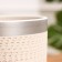 Flower pot "Brussels" White silver cylinder No. 3, 2.6 liters