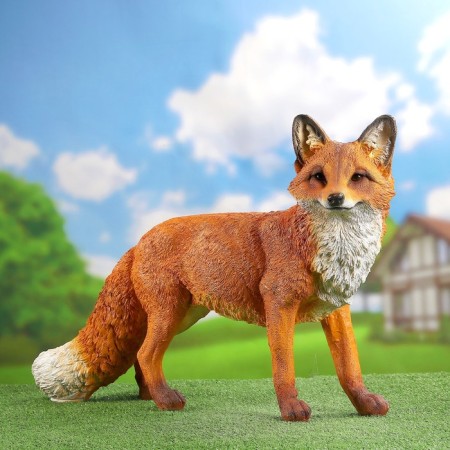 Garden figure "Fox with a fluffy tail" 44x72cm