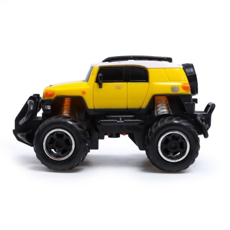 Radio -controlled jeep "Cruiser", works from batteries, yellow color-1