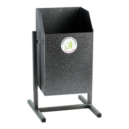 Urna Street "Square" 22 l, silver, tank 0.5 mm, 50 x 31 x 31 cm
