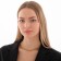 The necklace "volumetric chain" is small, the color is gold, 50 cm