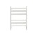Towel electric Grois Bruno, 400x600 mm, 6 crossbars, lower, white