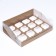 Confectionery folding box for 12 cupcakes 31x 23.5 x 10, gold