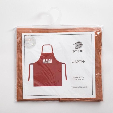 Apron Ethel "Mom" 60x70 cm, 100% cotton, reps 210 g/m2-6