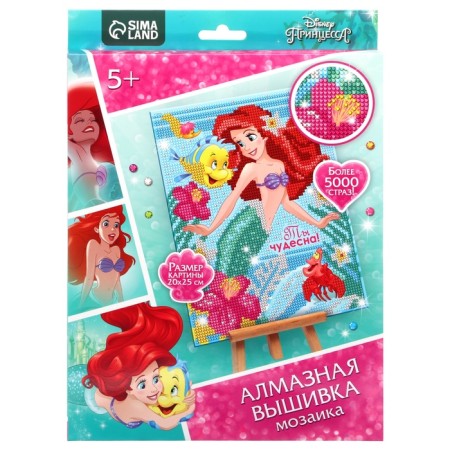 Diamond mosaic, 20x25 cm, princesses-6