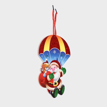 Decorative decoration (suspension) "Santa Claus and Bear" 24.5x17 cm-2