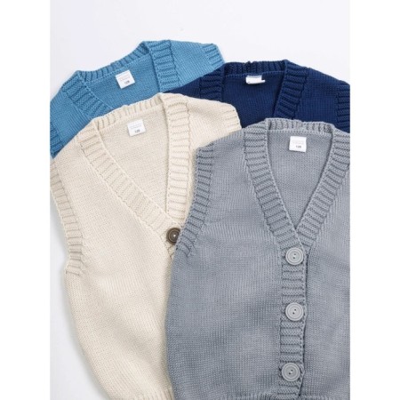 Жилет для девочки Knit Mild, рост 128 см, цвет синий-15