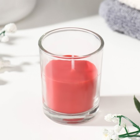 Aromatic candle in a glass "Nyud", 5x6 cm, strawberries-1