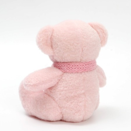 Soft toy "Bear in a scarf", pink color-2