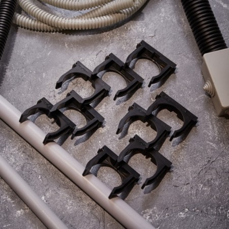 Fastener-clip for the mounting gun Ø 50 mm, black (25 pcs/UP) rexant-5