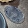 Soap dish, 9.8x15.2x1.9 cm, blue color