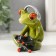 Souvenir Polystone Lac "Frog plays in the prefix" MIX 8x7x8 cm