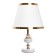 Glykeria table lamp E27 40W white-gold 25x25x40 cm