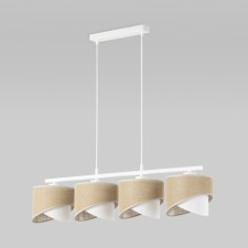 Светильник подвесной TK Lighting Marlon 4828, E27, 4х40Вт, 940х200 мм, цвет белый
