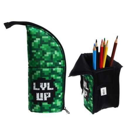 Penal Tubu-Construction, 85 x 210 x 65 mm, soft, fabric, calligrata, PMO 12-20 "Pixels"