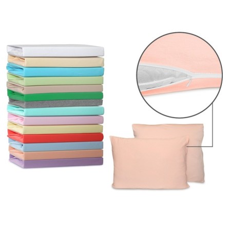 Pillowcases, size 50x70 cm, color peach, 2 pcs