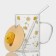 Glass mug with a ceramic lid and pipe "Frutis", 450 ml, color mix
