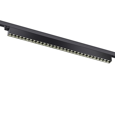 The lamp is a three -phase track LED Novotech. ITER, 40W, LED, 79x853x36 mm, black color-3