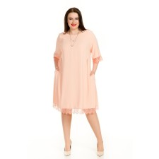 Female dress, size 52, powder color
