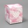 Bonbonnier box, gift packaging, pink clouds, 6 x 7 x 6 cm