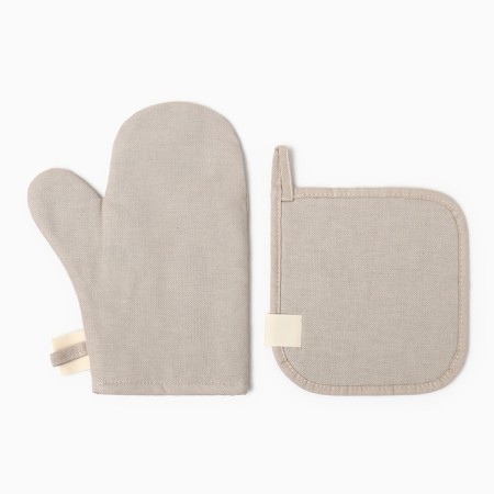 Kit kitchen Ethel Calm: mittens 20x27 cm, tack 19x19 cm, 100% cotton, 250 g/m2-2