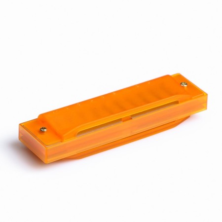 Music Life's Harry, Diatonic, 10 holes, C-Major, with a case, orange-2