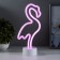 Flamingo nightlight LED from 3AA batteries (not in the kit) 8.5x13x29.5 cm Risalux