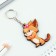 Key keychain wooden "Obzhenka dog", 4.5 x 6 cm