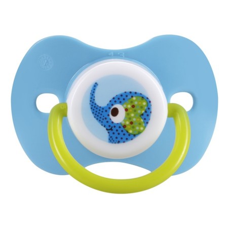 Nipple - Silicone dummy classic, with a chain and clothespin, from 0 months., Mix color-5