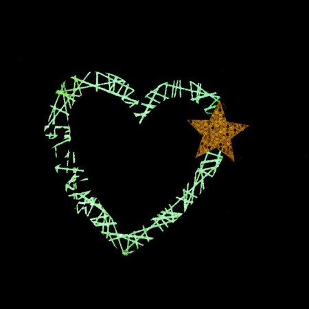 Decorative suspension "Heart with a star", 8 × 18 cm-3