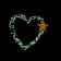 Decorative suspension "Heart with a star", 8 × 18 cm