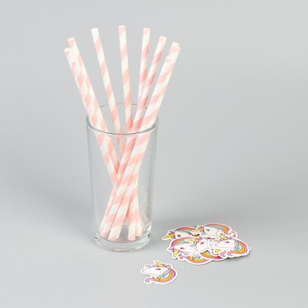Pipe for the cocktail "Unicorn", a set of 10 pcs.-1
