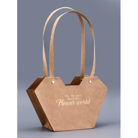 Bag for flowers embroidery craft, "the most beautiful", moisture -resistant, 23x15x9 cm-1