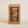 A glass with a cork SL Home Venice, 350 ml, 9.5 × 9.5 × 14.5 cm, beige color