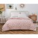 Valentine's blanket, size 160x220 cm, peach color