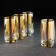 A set of high glass glasses "Golden Chameleon", 330 ml, 4 pcs