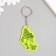 A keychain plastic reflective "pickup with a Christmas tree and gifts" 5x, 8 cm