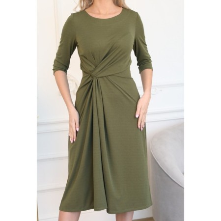 Women's dress, size 56, khaki color-11