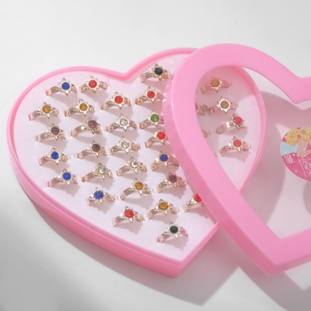 Children's ring "chosen" spark, the color of a mix in gold, dimensionless-2