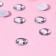 Rhinestones “circle”, d = 10 mm, 50 pcs, white color