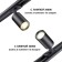 Trick lamp for a single -phase two -core (universal) novotech busbar. PIPE, 50W, GU10, 136x81 mm, black color