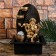 The desktop fountain from the network, the backlight "Golden Ganesh at the waterfall with bowls" 35x25x20 cm
