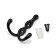 Furniture hook Cappio pigtail, two -rod, black color