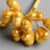 Decor for the creativity of "heart" gold 1 bouquet = 10 pcs 10 cm