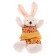Soft toy "Bunny", pink suit, species mix