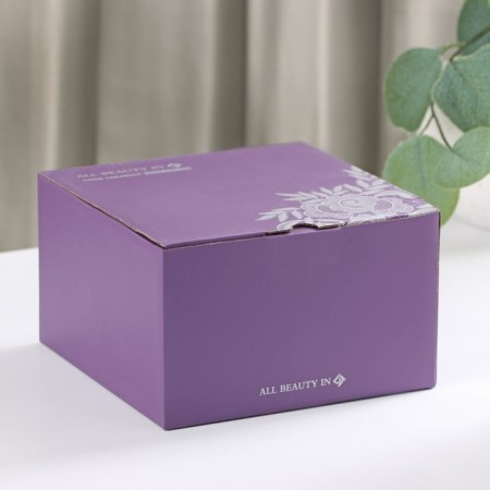 Tea couple ceramic with a spoon "Bow", 2 items: mug 350 ml, saucer d = 15 cm, lilac color-4