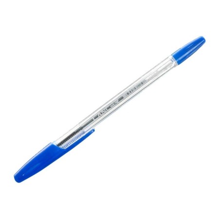 Ballic handle Office Style 820, node 0.7 mm, blue ink, transparent body-1