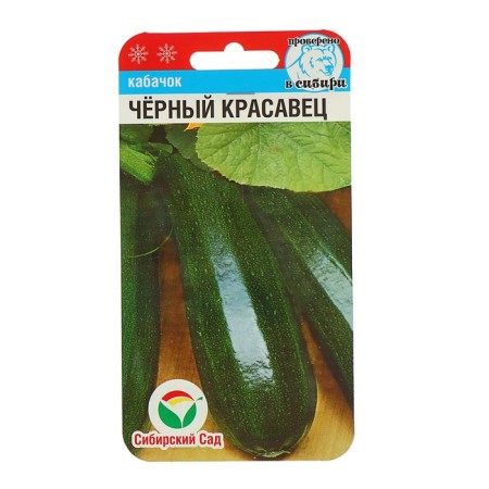 Semen zucchini "Black handsome", 5 pcs.-1