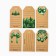 Schildik decorative in the set "Happy New Year", Kraft, 5 x 9 cm, New Year