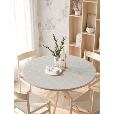 Tables on the table “Surfacing compounds”, round, oxford, elastic band, size 140x140 cm, diameter 105-120 cm-2